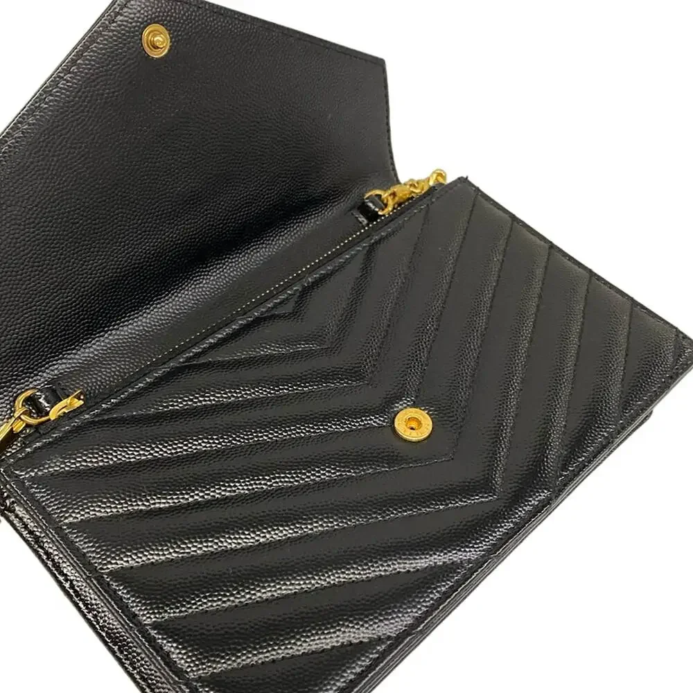 Saint Laurent PARIS Cassandra Envelope Chain Wallet Other Style Wallet 695108